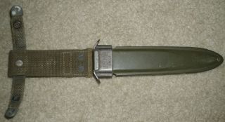 Authentic WWII US M3 R.  C.  CO.  1943 TRENCH KNIFE Combat Knife w/ SCABBARD 8