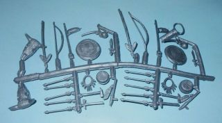 1950 - 60s Marx Western Play Set Silver Plastic Indian Small Accessory Sprue