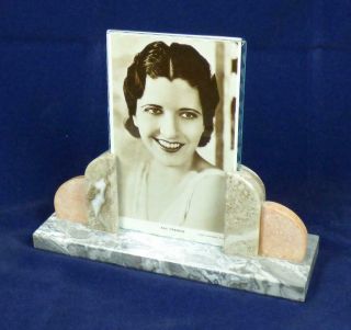 Art Deco,  French Marble Photo Frame,  Vintage C.  1930 
