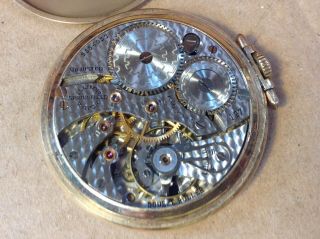 Illinois Watch Co 10k Gold Filled 17 Jewels 127 Pocketwatch 5