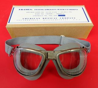 American Optical An - 6530 Flying Goggles W/two Piece Cushions