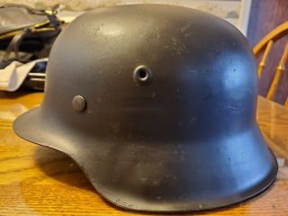 M 42 German Helmet,  With What Looks Like The Liner,  Stamped Et68