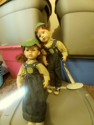 danbury john deere boy and girl dolls 4