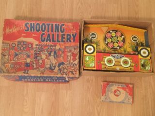Vintage Wyandotte Mechanical Shooting Gallery Tin Game