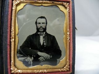1/9th Plate Size Ruby Ambrotype Civil War Soldier?