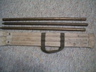 Military Collectable Knockout Rods For A 20mm Gun,  Solid Brass,  6ft Long