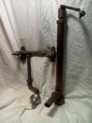 Vintage Solid Brass Plumbing For Clawfoot Bathtub