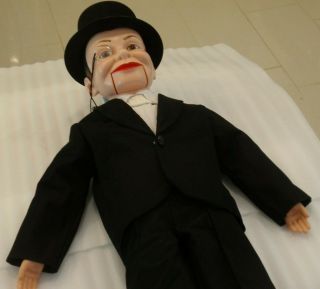 Vintage 1977 Juro Novelty Charlie McCarthy Ventriloquist Dummy Doll 3