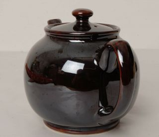 Vintage Sadler Brown Lustre Teapot 1.  1/2 pint 2