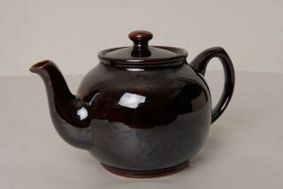 Vintage Sadler Brown Lustre Teapot 1.  1/2 pint 3