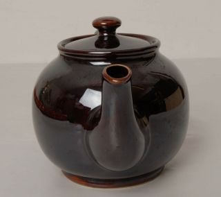 Vintage Sadler Brown Lustre Teapot 1.  1/2 pint 4
