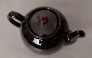 Vintage Sadler Brown Lustre Teapot 1.  1/2 pint 5