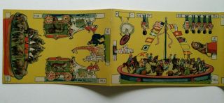 Vintage 1929 The World ' s Greatest Circus Paper Toy Cut Outs Paper Dolls Uncut 4