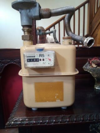 Vintage Domestic Gas Meter C1990s/2000. ,  Cubic Feet Measurement