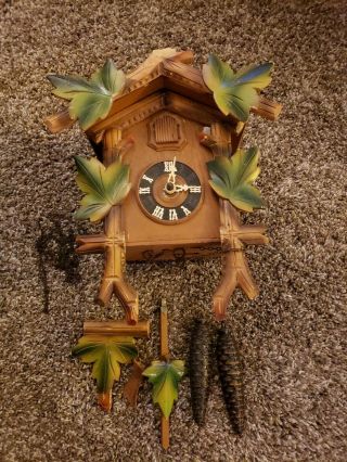 Antique Vintage Rare West Germany Cuckoo Clock