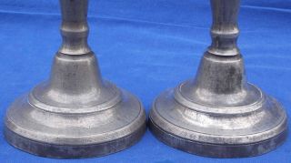 18th century French Empire period pewter candlesticks circa 1795 5