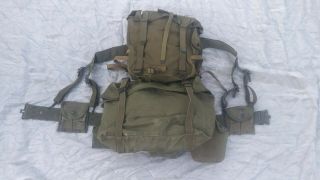 Us Army Ww2/korean War Era M - 1944 / M - 1945 Combat Backpack & Belt & More