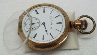 Antique ELGIN Victorian - Era 10K GOLD - FILLED Pocket Watch - 117.  2 GRAMS,  RESTORE 3