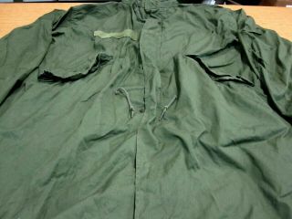 Vietnam Us Army Extreme Cold Weather M65 Fishtail Parka Sz Med/reg - Dated 1976