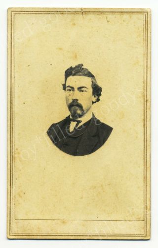 Lovettsville Va Confederate Man W.  H.  Wright Civil War Time Cdv