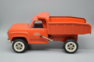 Vintage 1970 ' s Orange Tonka Dump Truck Metal Model 13190, 2