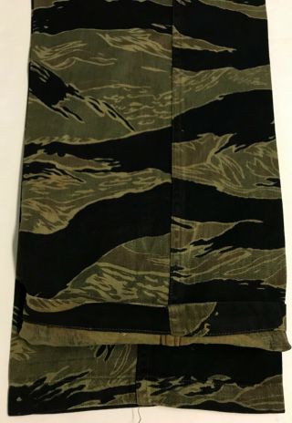 Vietnam War Vietnamese Made Tiger Stripe Camo Trousers,  Size A Large 11