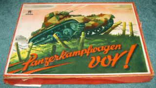 Rare Wwii German Tank Board Game Panzerkampfwagen Vor