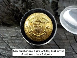 Old Rare Vintage Antique Civil War Relic Artillery York Officer Coat Button