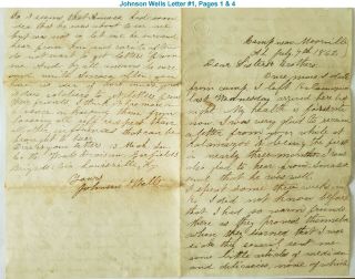 Letters Written By Brothers In The 8th Nh Vols And The 13th Michigan Infantry