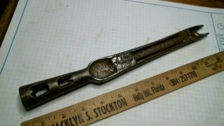 Cast Iron ICE PIKE topper antique vintage old hardware tool cooler tongs chopper 3