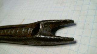 Cast Iron ICE PIKE topper antique vintage old hardware tool cooler tongs chopper 4