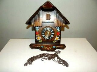 Vintage Regula Wood Cuckoo Clock Made In Germany