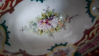 Antique French/German Porcelain Enamel Painted Dollhouse Bathtub/Server 4