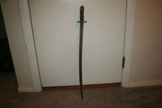 Antique Civil War Sword With Blade & Some Damage To Hilt