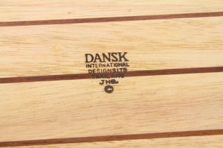 Dansk Designs Jens Quistgaard Oval Beech & Teak Wood Serving Tray Platter 6
