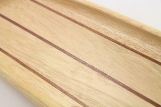 Dansk Designs Jens Quistgaard Oval Beech & Teak Wood Serving Tray Platter 7