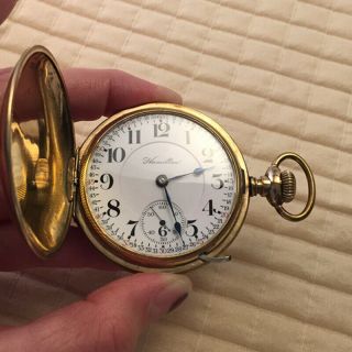 Vintage 18 Size Hamilton Pocket Watch W/ Hunter - Case,  941 Movement
