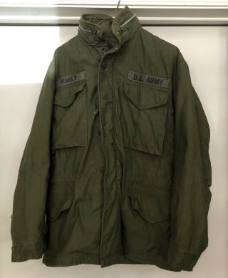 Vietnam Us Army Sateen Og 107 Sateen Mens Regular S Field Jacket Coat M65