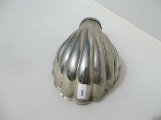 Vintage Chromed Brass Light Shade Lamp Antique Shell Clam Shell Art Deco Old 6