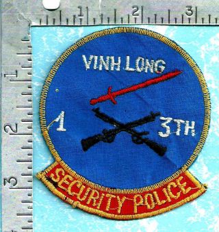 Authentic 60 Year Old Vietnamese Made Us Army Patch - 13th Avn Bn Security Police