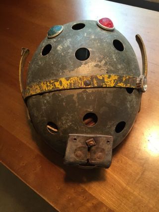 Rare Ww2 Tanker Helmet Us Army Rawlings 7 3/8 M38 M1938 With Headlamp,  Named