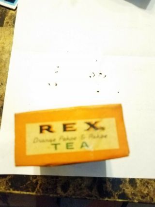 REX Sample box Black TEA HULMAN & CO.  Terre Haute,  Indiana 1885 antique 3