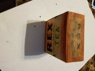 REX Sample box Black TEA HULMAN & CO.  Terre Haute,  Indiana 1885 antique 5