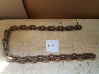 Cool 35 1/2 " Rusty Chain Industrial Steampunk Art Hangers Farm Decor