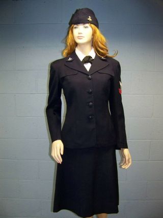 Wwii U.  S.  Navy Wave W.  A.  V.  E.  S.  Womans Female Ladys Complete Enlisted Uniform