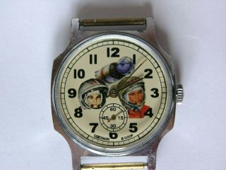 POBEDA Gagarin Tereshkova 1st astronauts vintage Russian Soviet USSR watch space 2
