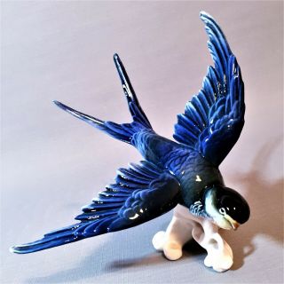 Karl Ens Swallow,  Bird Figurine Germany Porcelain