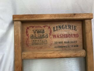 National Washboard Co.  no.  863.  The Glass King.  Lingerie Washboard. 3