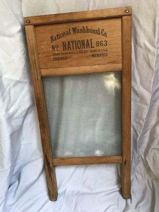 National Washboard Co.  no.  863.  The Glass King.  Lingerie Washboard. 5