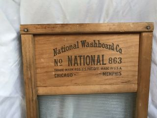 National Washboard Co.  no.  863.  The Glass King.  Lingerie Washboard. 6